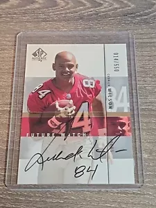 2001 SP Authentic # 127 Cedrick Wilson RC WR su scheda automatica /550 49ers W - Foto 1 di 2