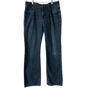 Kenneth Cole New York Men's Straight Dark Blue Denim Jeans Size 33/32 - Picture 1 of 9