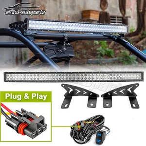 For 2022-2025 Polaris RZR Pro R/4 42" Curved Roof LED Light Bar Bracket Wire Kit - Picture 1 of 20