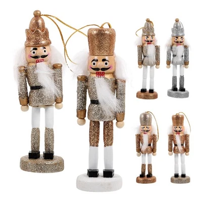  6 Pcs Hanging Nutcracker Figure Puppet Holiday Decorations Pendant - Image 1 of 4