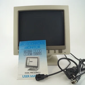Visa FM 1420 Vintage Computer PC Monitor - Einbrennspuren im Display - Defekt - Afbeelding 1 van 8