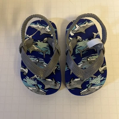 Сандалии The Children's Place Little Boy's Blue Shark 4-5 ИЗЯЩНЫЕ - Изображение 1 из 4