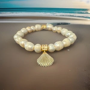 Brighton SUNSET COVE PEARL Stretch Bracelet JF0215 List $78 NWT - Picture 1 of 4