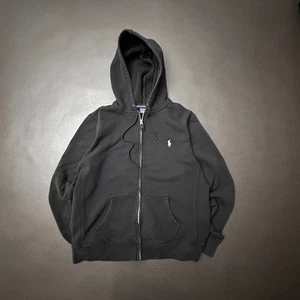 Ralph Lauren Sport Jacket Youth Boys XL (Fits Adult Small) Black Double Knit Y2k - Picture 1 of 10