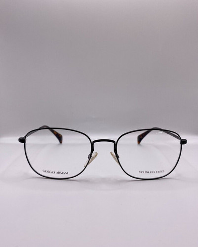 GIORGIO ARMANI GA864 PDE BLACK LARGE ROUND STAINLESS EYEGLASSES 54 18 145 ITALY