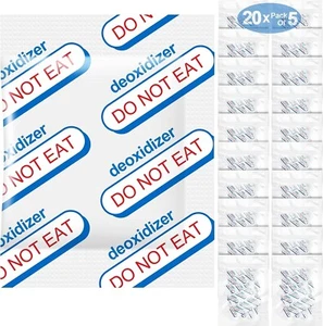 500Cc Sauerstoffabsorber für Lebensmittellagerung - 100 Stück (20X Packungen à 5) - für lange - Bild 1 von 7
