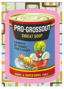 2008 Wacky Packages Flashback 2 (FB2) Pink Border 56 Pro-Grossout Sweat Soup - Imagen 1 de 2