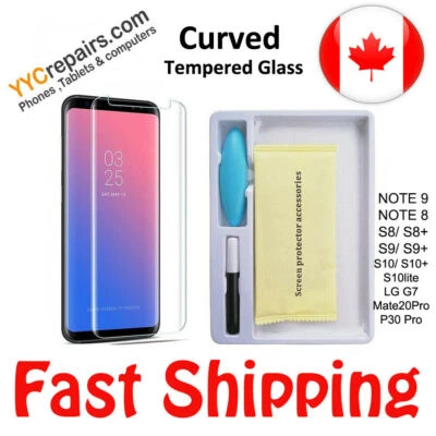 Samsung Galaxy S10 UV Glue Nano 3D Curved 9H Tempered Glass Screen Protector - Image 1 of 3