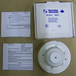 System Sensor 5603 Heat Detector Single Circuit 135°F Fixed Temp - Picture 1 of 6