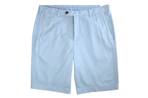 Brooks Brothers pantaloncino chino uomo invernale blu cielo piatto davanti 36W 8484-9 - Foto 1 di 2