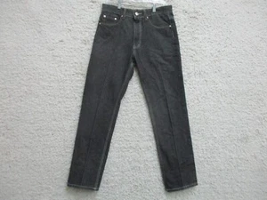 PJ Mark Jeans 32x32 Mens Black Denim Straight Leg Dark Wash Relaxed Fit Casual - Picture 1 of 13