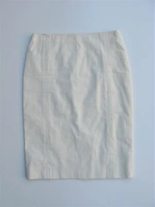 Pringle of Scotland Bleistiftrock wackelnd creme Baumwolle Twill UK 8 $ 328 UVP - Bild 1 von 4
