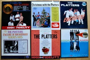 THE PLATTERS~6 Classic Doo-Wop Vocal Rock Albums Up For Bid! - Imagen 1 de 1