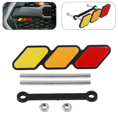 Fits For Toyota Hilux Accessories Tri-color Front Grille Badge Emblem Decorate - image 1 of 4