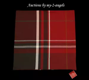 NEW Pottery Barn Red MCKINLEY PLAID Tartan Stag Pillow Cover 24x24 *christmas - Picture 1 of 1