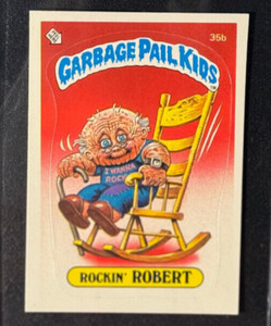 1985 Topps Garbage Pail Kids Series 1 - 35b ROCKIN' ROBERT  Near-mint Matte, OS1