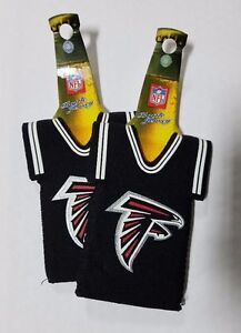 Lot of 2 Atlanta Falcons Bottle Jersey Beer Holder Can Cooler Sleeves NEW 