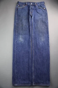 Pantalones de mezclilla para hombre Levi's Button Fly 501 2012 pierna recta oscuro talla 34x36 (Sr 33x35) - Imagen 1 de 12