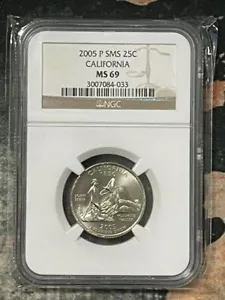 2005 P SMS CALIFORNIA 25C NGC Grade MS 69 3007084-033 - Picture 1 of 2