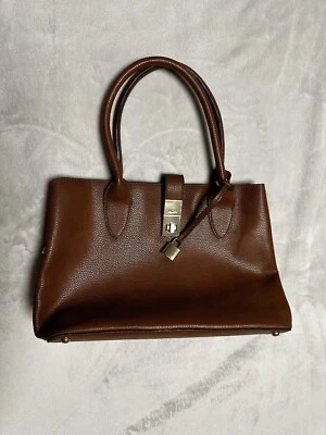 Aldo Wedding Satchel Tote Brown Pebble Leather  - Image 1 of 4