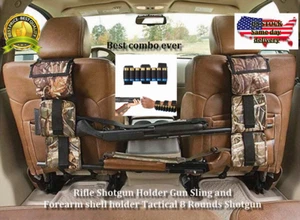 Rifle Shotgun Holder Gun Sling Car Rack & Tact 8 Round Shotgun Forearm Holder - Picture 1 of 11