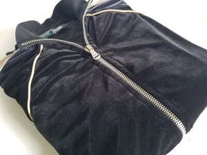 Chaqueta DOLCE & GABBANA D&G con cremallera terciopelo negro satinado para hombre talla mediana delgada - Imagen 1 de 17