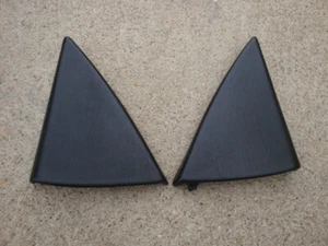 MERCEDES 129 90-95 300SL 500SL 600SL SL500 IN DOOR MIRROR COVER BLACK LT RH SET - Picture 1 of 2