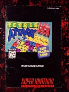 Tetris Attack Nintendo SNES Manual Only ~ Instruction Booklet - Picture 1 of 2