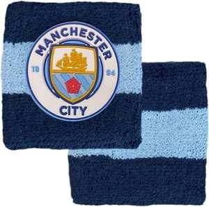 Manchester City FC Wristbands/Sweatbands Blue Navy Football New Official License - Picture 1 of 5