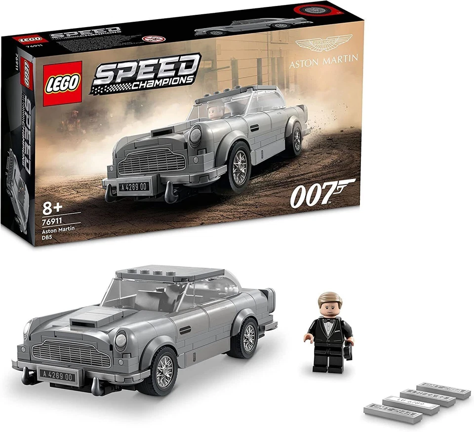 LEGO Speed Champions 007 Aston Martin DB5 Toy Building Kit James Bond 76911 — 第 1/1 张图片