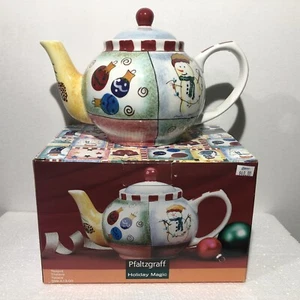 Pfaltzgraff “Holiday Magic” Teapot, Never Used, In Original Box - Picture 1 of 12