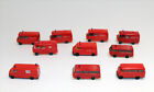 Lot 10 fourgonnettes d'urgence Wiking Herpa Brekina feu / fourgonnettes d'urgence échelle 1:87 Fiat