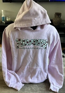 Felpa con cappuccio Thrasher Magazine rosa rose logo manica lunga donna tg med - Foto 1 di 4