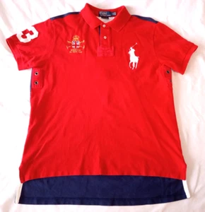 Vintage Ralph Lauren Polo Rugby Mercer #3 Shirt Large Custom Fit - Picture 1 of 10