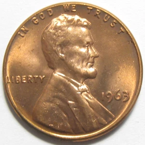 1963 Lincoln Memorial Cent - Uncirculated - Album Toning Reverse - #10666-10 - Picture 1 of 2