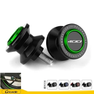 CNC Swingarm Spool Sliders For Kawasaki Ninja 400 2018-2023 Rear Stand Screws - Picture 1 of 26