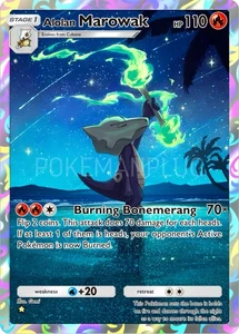 Marowak Pokemon Pocket Non Holo Card VMAX EX GX ACG V Star custom - Picture 1 of 3