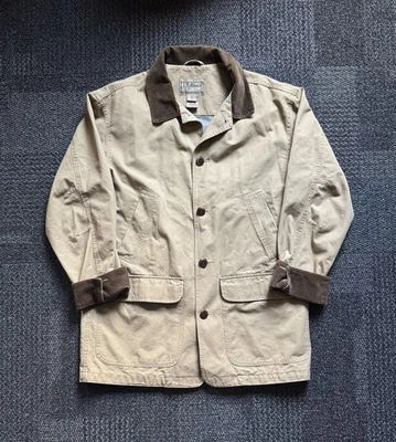 Vintage L.L. Chaqueta de abrigo Bean Tan Barn Chore para hombre mediana Foto 1 de 4