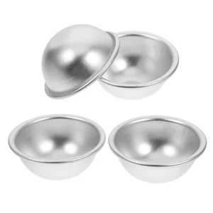  4 PIEZAS Moldes para Hornear Pasteles Hemisferio Sartenes Aluminio Baño Bomba Moldes - Imagen 1 de 12
