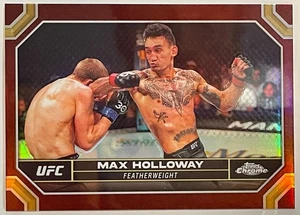 MAX HOLLOWAY 2024 TOPPS UFC CHROME MAGENTA REFRACTOR #131 - Picture 1 of 3