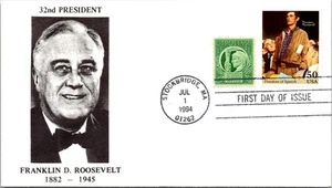 FDC 1994 SC #2840c Franklin Roosevelt Cachet - Stockbridge, Ma - J17641 - Picture 1 of 2