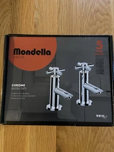 New In Box Mondella ARENA Polished Chrome Basin Taps - Picture 1 of 6