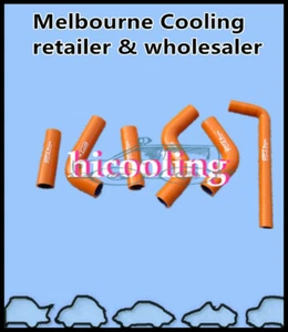 Orange Hose 400EXC 525EXC 450EXC 2002-2006 For KTM 400/450/525 Silicone Radiator - Foto 1 di 6