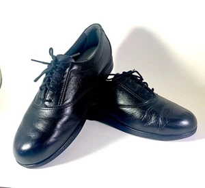 SAS Shoes Woman 9 Wide Black Leather Tripad Compfort - Made in USA - Picture 1 of 10