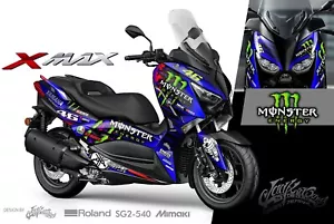Graphics Decal Kit Wrap Compatible with Yamaha Xmax 300 2017-2022 Monster - Picture 1 of 7