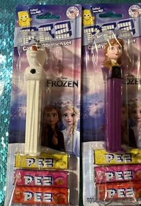 ¡NUEVO! PEZ Disney Frozen ~ Anna & Olaf ~ Dispensadores y dulces PEZ ~ Lote de 2/sellados - Imagen 1 de 10