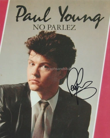 Paul Young HAND SIGNED 8x10 Photo, Autograph, No Parlez, Wherever I Lay My Hat Cover
