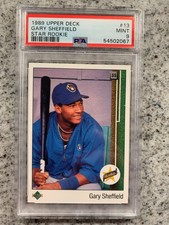 1989 Upper Deck Gary Sheffield Rookie Card #13 PSA 9 MINT!