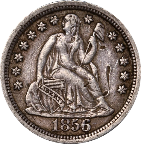 1856-P Seated Liberty Dime - Large Date Great Deals From The Executive Coin Comp Cover