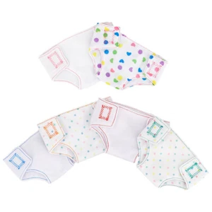 6 piezas pañales para muñecas de bebé pañales para muñecas de bebé trajes para muñecas ropa interior - Imagen 1 de 12